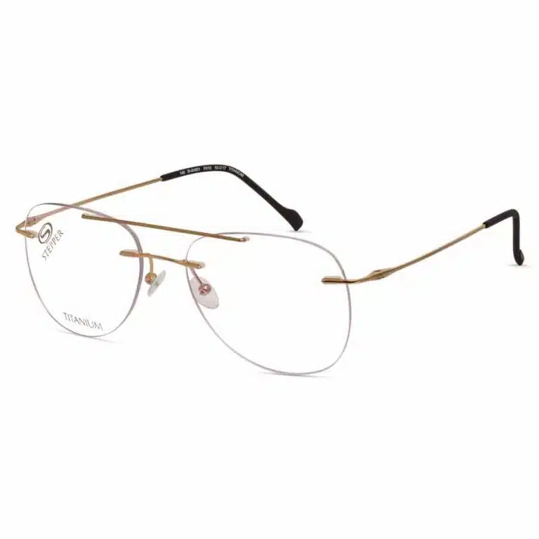 stepper titanium rimless aviator style