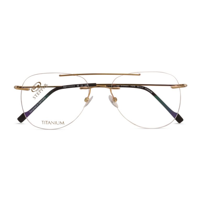 stepper titanium rimless aviator style
