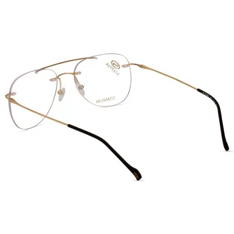 stepper titanium rimless aviator style