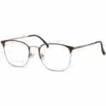 Unisex Minimalistic Clubmaster Glasses Metal | Eyewear Fashion  Brown-Silver