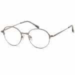 Round Eyeglasses for Small Face Korean Style Thin Round Glasses Gunmetal