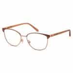 Michael Kors MK3053 Fernie Cat-Eye Eyeglasses in Satin Brown/Rose Gold
