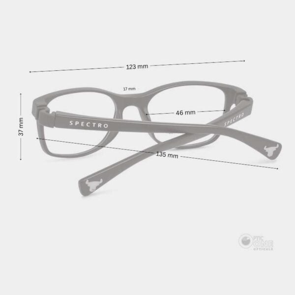 Kids Eyeglasses with Flexible Arms for 5-7 Years , Matte Black Color - Image 2
