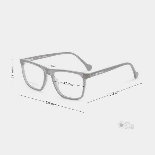Transparent Rectangle Kids Glasses for 7-8 Years - Image 2