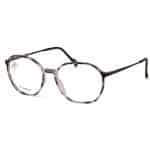 Stepper SI 20112 Hexagon Titanium Eyeglasses for Women - Gray Tortoise Shell Design