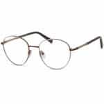 Stylish Full-Round Glasses Men & Women Brown Silver