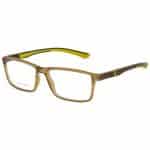 Cool Sporty Prescription Glasses | Sporty-Style Eyeglasses 9174 | Rectangle Shape  Transparent Brown