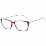 Maroon Square Lindberg Style Eyeglasses with Thin Temples | Jorgio Fashionable Eyeglass Frames