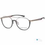 Porsche Design Eyewear 8389 | Men's Round Eyeglasses with Double-bar Matte Gold
