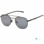 Porsche Design P'8695 A Unisex Octagonal Sunglasses – Black Frame, Black Semi-Mirrored Lenses