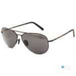 Porsche Design Aviator Sunglasses P'8508 D, Matte Black Frame with Black Lenses