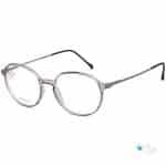 Stepper SI20116 Transparent Gray Titanium Round Glasses - Lightweight Comfort