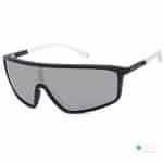 Armani Exchange AX4119S Matte Shield Sunglasses Grey Frame, Light Grey Mirrored Lenses