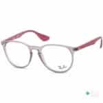 Rayban Erika Eyeglasses RB7046 | Stylish Round Glasses Transparent Gray