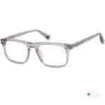 Thick Square Eyeglasses for Small-Medium Face (With Free Lenses) | Affordable Glasses Transparent Gray