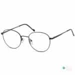 Korean Style Round Glasses | Black metal frame
