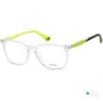 Police Eyewear VK121 Quest JR 1 | Small Face Acetate Eyeglasses Clear/ Green