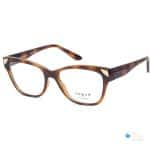 VO5454 Vogue Women's Cat Eye Glasses  | Shiny Brown Havana | 53 Medium Size