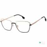 Women's Modern Square Metal Glasses Gold Black/Gold