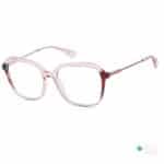 Fashionable Oversized eyeglasses for ladies | Transparent Pink Frame