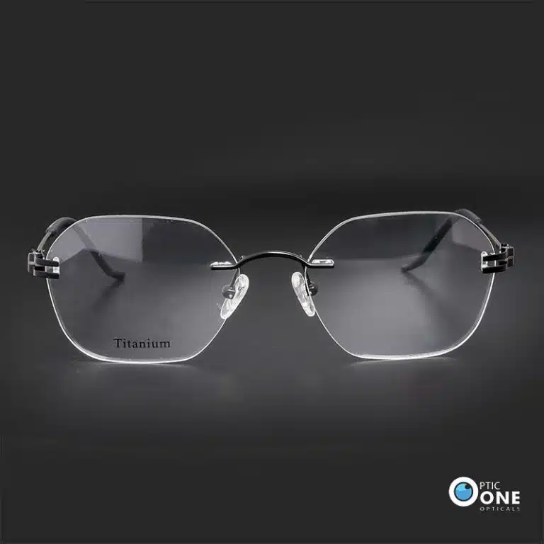 Affordable Lightweight Titanium Rimless Glasses with Free Lens | Matte ...