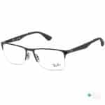 Rayban Frame RB6335 2503 | Ray-Ban Half Frame Glasses | Matte Black
