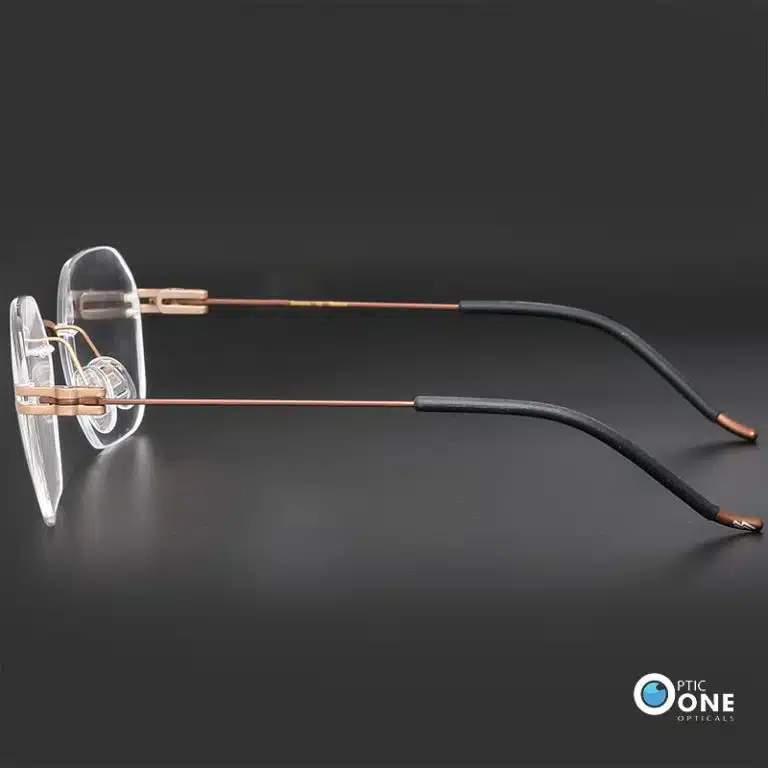 Affordable Lightweight Titanium Rimless Glasses with Free Lens | Matte ...