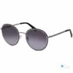 Guess Women's Round Sunglass GU00047 | Black-Silver Frame, Gray Gradient Lens