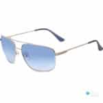 Iarra Men's Stylish Sunglasses - Blue Lenses with Sleek Metal Frame