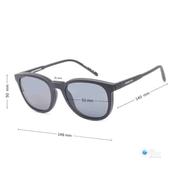 Arnette Clip-On Eyeglasses Momos AN4289 | Round Glasses with Polarized Clip-on - Image 2