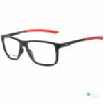 Under Armour Men's Acetate Glasses | Matte Black with Black/Red Temple Tips