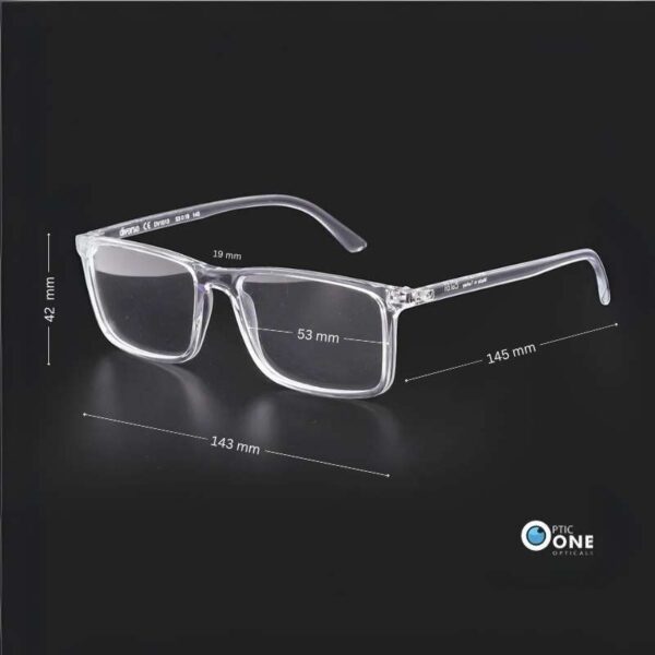 Diverso DV1013 Clear Rectangle Eyewear - COL.01 - Image 2