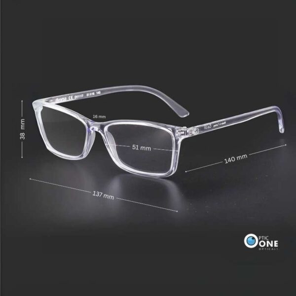 Diverso DV1117 Col.01 Clear Full-Rim Eyeglasses - Image 2