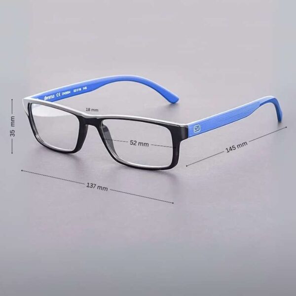 Men's Rectangle Eyeglass Frame | Compact , Stylish, Durable & Light - Image 3