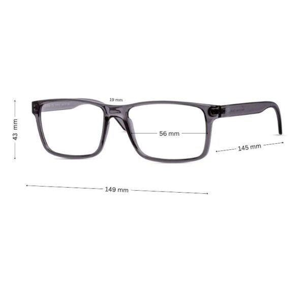 Diverso DV2012 Men’s Lightweight & Durable Glasses Transparent Gray, , 56mm Large - Image 2