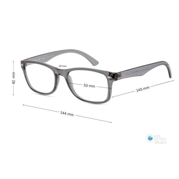 Diverso DV2201 Stylish Unisex Glasses Transparent Gray 51mm for Young Adults - Image 3