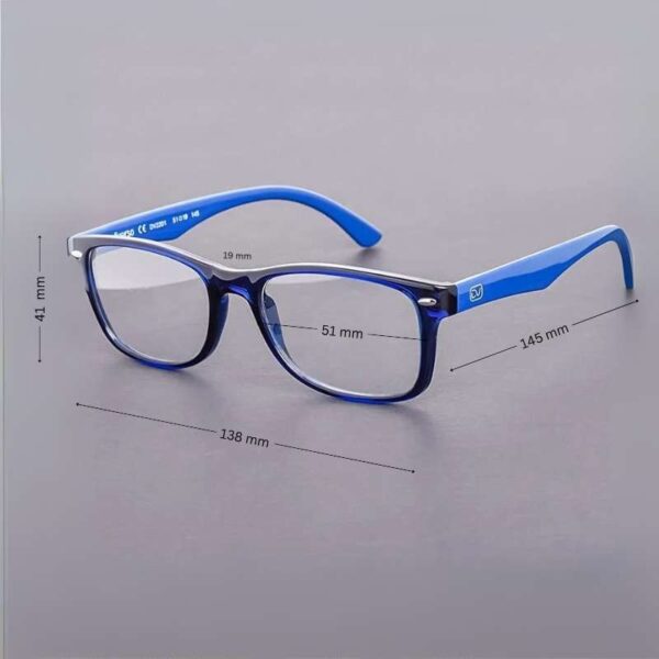 Diverso DV2201 Stylish Unisex Glasses Glossy Blue-Black 51mm for Young Adults - Image 3