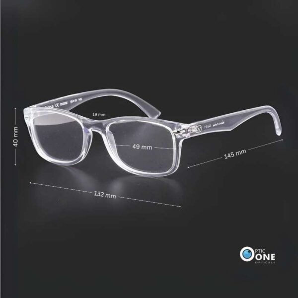 Diverso DV2202 Clear Wayfarer-Style Durable & Stylish Glasses For Teens & Young Adults - Image 3