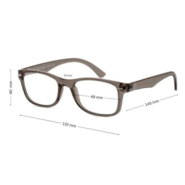Diverso DV2202 Crystal Gray Wayfarer-Style Durable & Stylish Glasses For Teens & Young Adults - Image 2