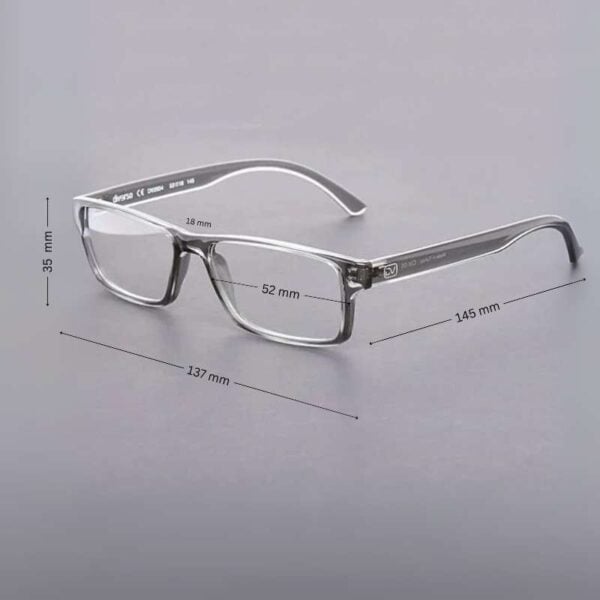 Men's Rectangle Eyeglass Frame | Compact , Stylish, Durable & Light - Image 2
