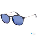 Police Men's Sunglasses ORIGINS LITE 16 SPLL76 | Matte Black Frame with Polarized Blue Mirror Lenses - Advanced Glare Reduction