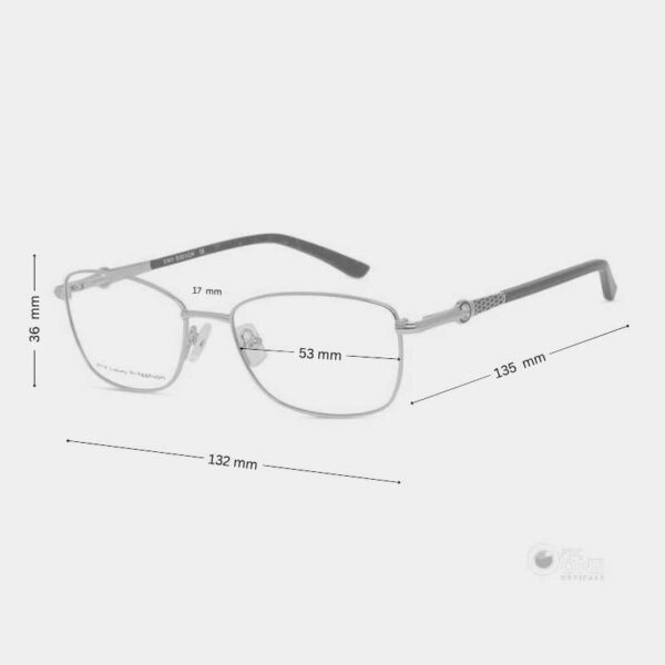 Uni-Design Womens' Metal Eyeglasses Rose Gold/ Green - Image 2