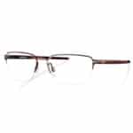 Oakley OX5076 Sawy Bar 0.50  Men's titanium Half-Rim Glasses Matte Brown