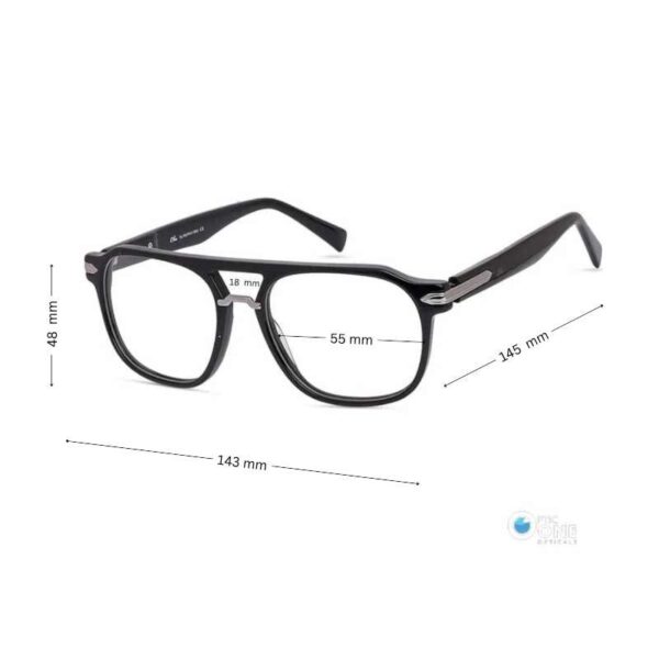 Men's Glasses | Stylish Square Glasses with Double-Bridge - Image 2