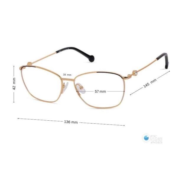 Women's Stylish Full Metal Glasses for Wide Face - Image 2