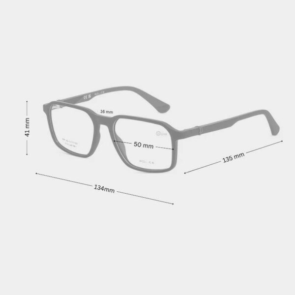 Police Kids Frame VK143 0U28 BEYOND JR 3 Matte Black - Image 2