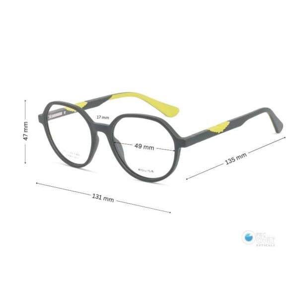 Police Kids Round Eyeglasses Matte Green VK139 ORIGINS JR 9 - Image 2