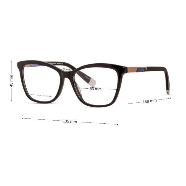 Black Cat Eye Glasses for Women | Jorgio High Quality Stylish Frames | Glossy Black - Image 2