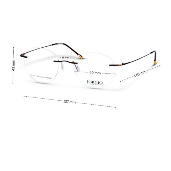 Round Rimless Eyeglasses | Thin Rimless Round Glasses - Image 2