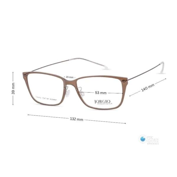 Eyeglasses with Thin Temples | Minimalistic Cool Eyeglasses Brown - Image 2